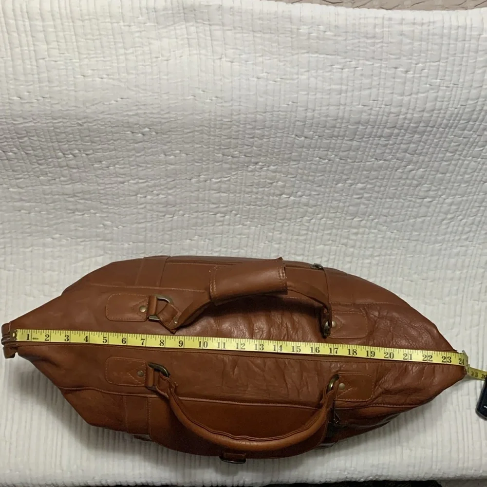 Claire Chase Laramie Leather Saddle Duffel Minimalist Quite Contemporary Travel